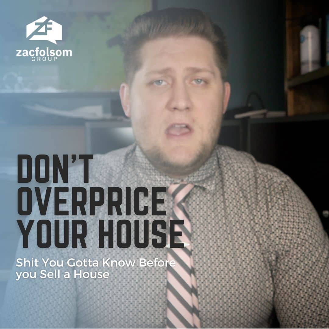 Real estate agent Zac Folsom explaining the consequences of overpricing in home sales.